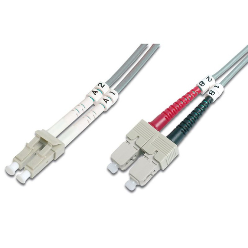 2M OM1 62.5/125 LC-SC DLX 2.8mm FIBRE OPTIC CABLE - GREY – Fairline