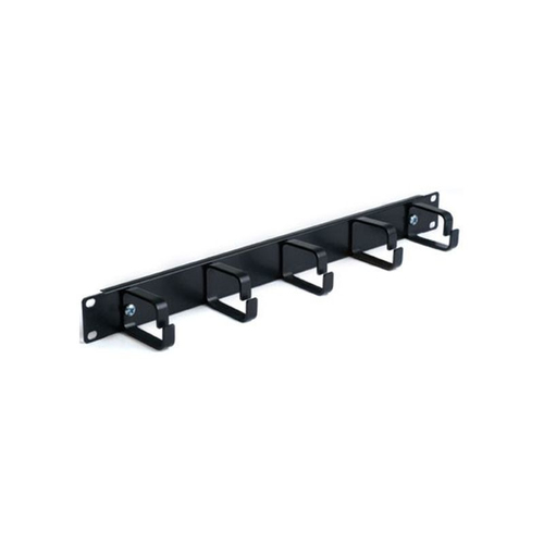 5 RING 19 CABLE MANAGEMENT BAR - BLACK - 1U – Fairline
