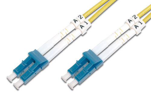 0.5M OS2 9/125 LC-LC DLX 2.8mm FIBRE OPTIC CABLE - YELLOW – Fairline