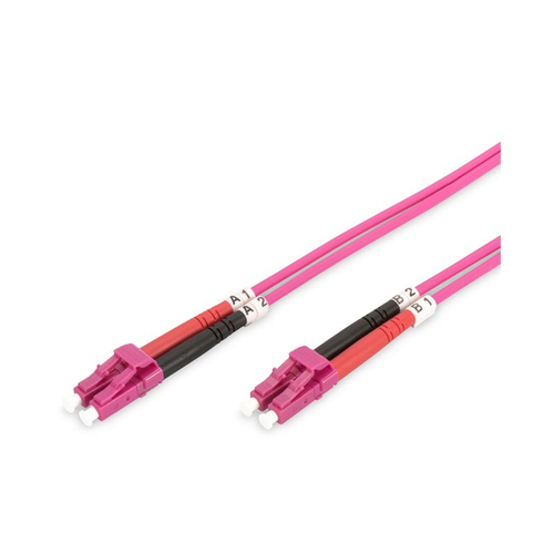 10M OM4 50/125 LC-LC DLX 2.8mm FIBRE OPTIC CABLE - VIOLET – Fairline
