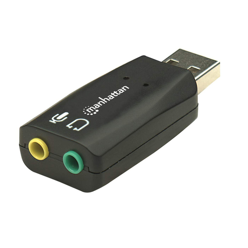 USB-A SOUND ADAPTER 3.5MM- -480MBPS (USB 2.0) BLACK BLISTER – INTELLINET