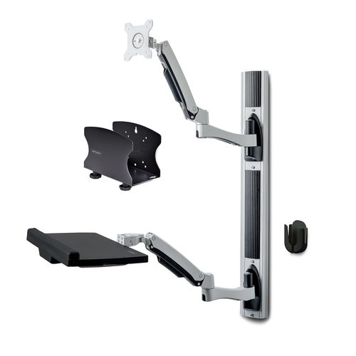 WALL MOUNT WORKSTATION WITH DESKTOP PC WALL MOUNT-BRACK – StarTech.com