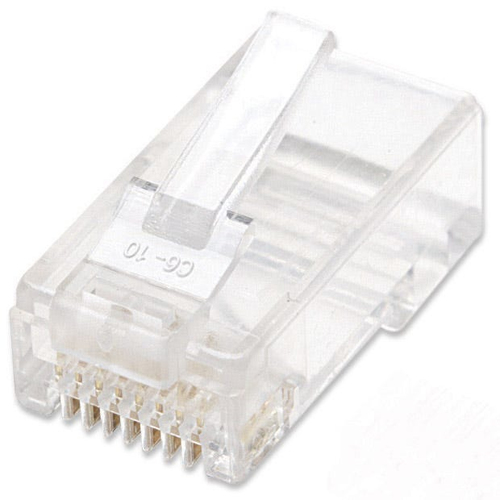 CAT6 RJ45 MODULAR PLUGS UTP- STRANDED WIRE 2/PRONG 100 PACK – INTELLINET