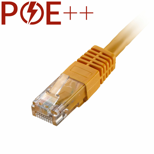 20m Cat6 RJ45 Yellow U/UTP PVC 24AWG Flush Moulded Booted Patch Lead – Cablenet