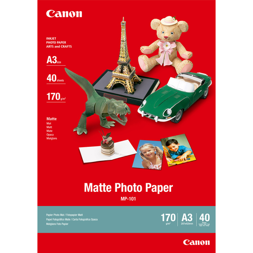 MATTE PHOTO PAPER A3 MP-101 40 SHEETS – Canon