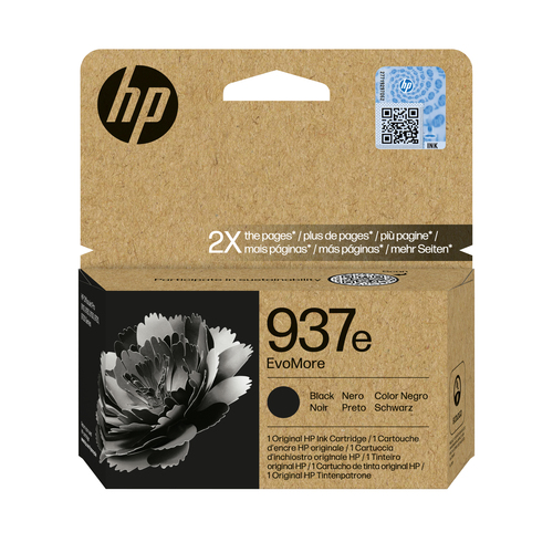 HP 937E EVOMORE BLACK ORIGINAL INK C – HP Inc