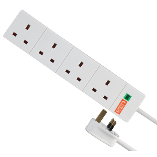 4 WAY SURGE PROTECTED GANG STRIP + INDICATOR - 5M – Fairline