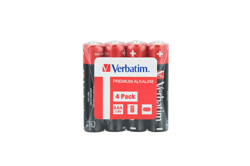 ALKALINE BATTERY AAA 4 PACK – Verbatim