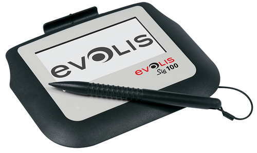 Sig100 Signature Pad Monochrome 4in LCD – Evolis