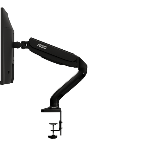 AOC AS110D0 - Mounting kit - for LCD display (adjustable arm) - aluminium alloy - black - screen size: up to 27 - desk-mountable – AOC