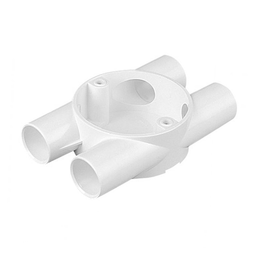 TITAN 20MM TWIN THROUGH BOX WHITE