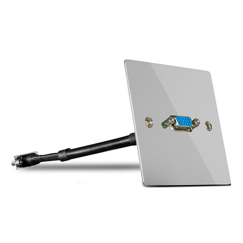 SINGLE GANG VGA WALL PLATE METAL – Lindy
