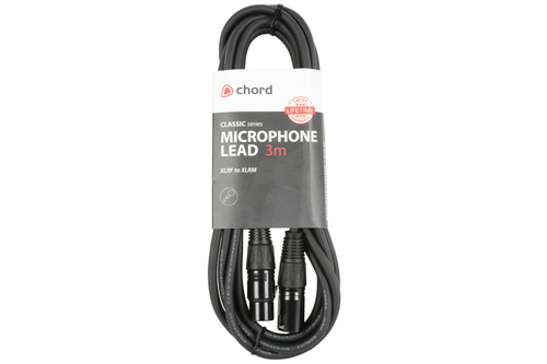 CLASSIC XLRF to XLRM LEAD BLACK 3M – chord