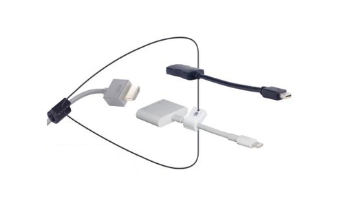 HDMI Adaptor Ring with 2 Adaptor Cables Mini DP & Apple Lightning Male to HDMI Female – Liberty