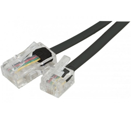 A Hypertec® ProConnectLite® RJ11 to RJ45 telephone cable Black-3 m – Hypertec
