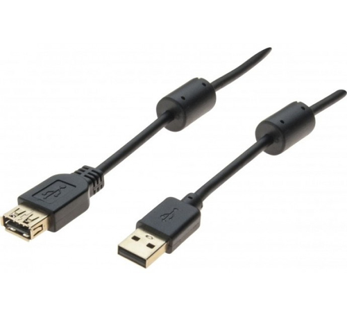 A Hypertec® ProConnectLite® Premium USB 2.0 A extension black-1m – Hypertec