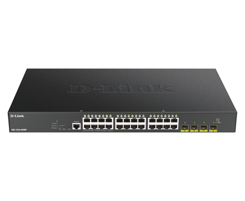 24-port Gigabit PoE Smart Managed Switch with 4x 10G SFP+ ports 370Watts – D-Link Systems