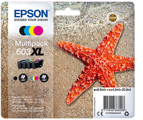 MULTIPACK 4-COLOURS 603XL INK – Epson