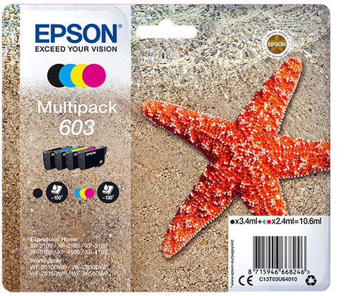 MULTIPACK 4-COLOURS 603 INK – Epson