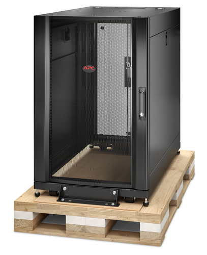 NETSHELTER SX 18U SRVR RACK ENC 600X1070MM W/ SIDES BLK SHOCK PA – APC