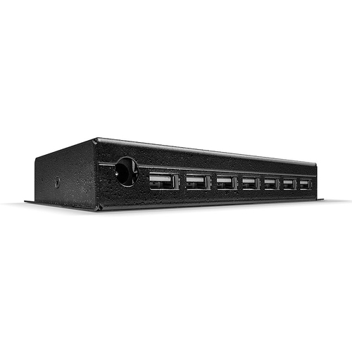 USB 2.0 7 PORT METALLIC HUB SHIELDED CASE/MOUNTG LUGS – Lindy