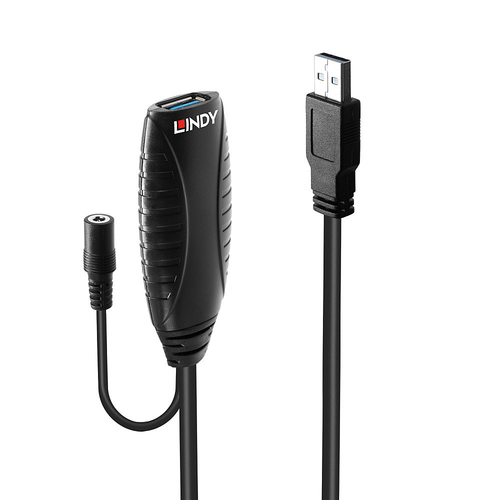 10M USB 3.0 ACTIVE EXTENS CBL TYPE A MALE/TYPE A FEMALE – Lindy
