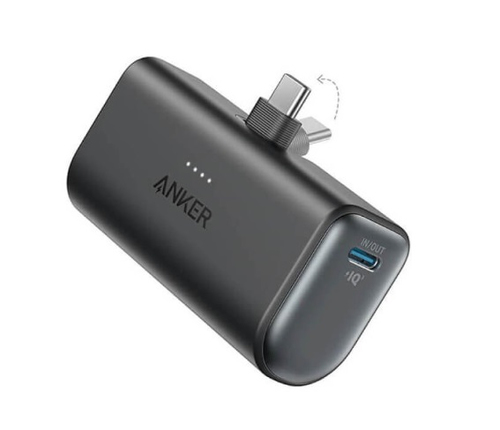 Anker Nano Power Bank (22.5W Built-In USB-C Connector) Black – Anker