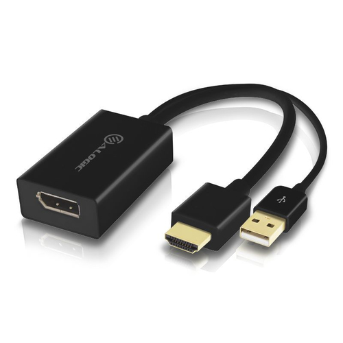 HDMI Male to DisplayPort Female Adapter with USB Cable for P – ALOGIC