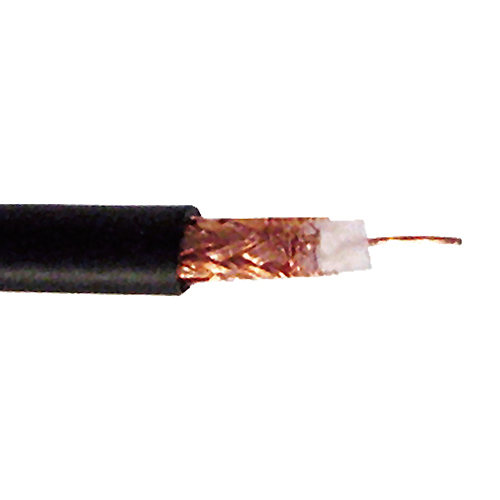 RG59 75Ohm Solid PVC CPR Eca CCA Braid Coax Cable Black 100m Reel – Cablenet