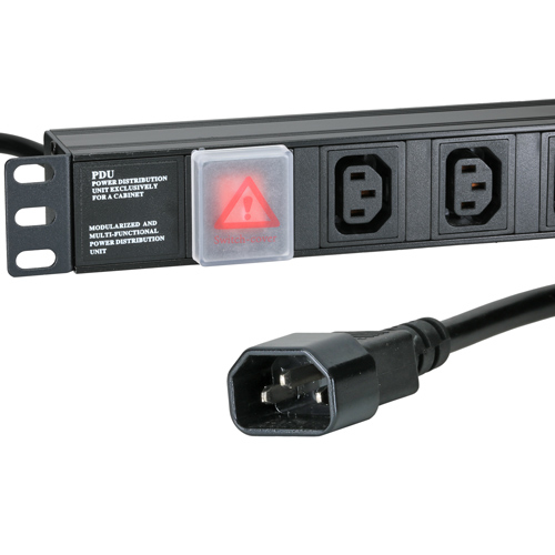 10 Way IEC - C13 Horizontal 1u PDU with IEC - C14 3m Feed – Cablenet