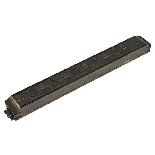 6 x (3.15Amp) Individually Fused UK Sockets (West,N,N,N,N,East) PDU – Cablenet