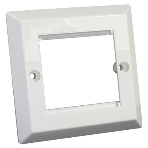 Bevelled Faceplate 50mm x 50mm Single Gang – Cablenet