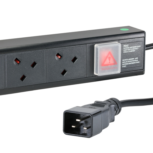 12 Way UK Vertical PDU with IEC - C20 3m Feed – Cablenet