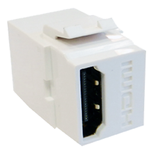 HDMI Female - Female (Gold) Keystone White – Cablenet