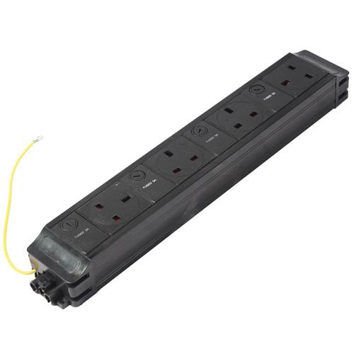 4 x (5Amp) Individually Fused UK Sockets (West.North,North,East) PDU – Cablenet