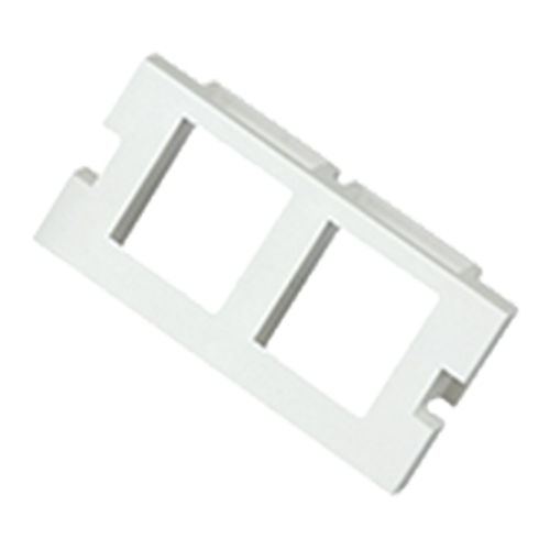 2 Port Keystone Housing (25mm x 50mm) White – Cablenet
