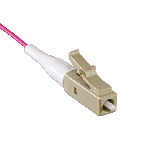 1m OM4 50/125 LC Pigtail Erika Violet Fibre Pigtail 900um – Cablenet