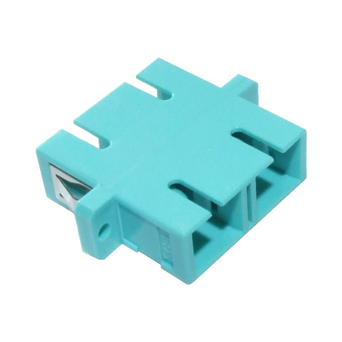 OM3 SC Duplex Adaptor Aqua – Cablenet