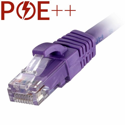 10m Cat6 RJ45 Violet U/UTP LSOH 24AWG Snagless Booted Patch Lead – Cablenet