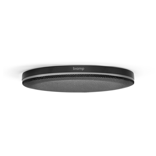 Beamtracking Ceiling Microphone with PoE+ Amplifier - Black – Biamp