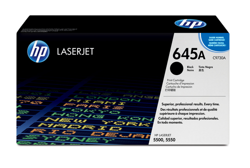 TONER CARTRIDGE 645A BLACK F/ CLJ 5500 – HP Inc