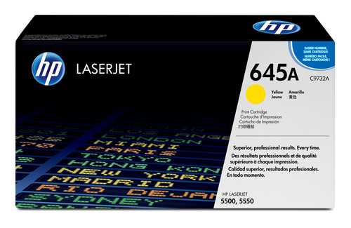 TONER CARTRIDGE 645A YELLOW F/ CLJ 5500 – HP Inc