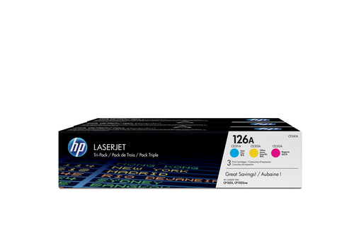 TONER CARTRIDGE 126A C/M/Y TRI PACK – HP Inc