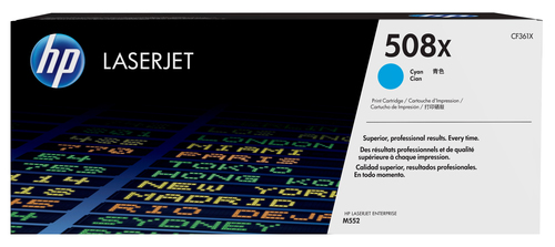 TONER CARTRIDGE 508X CYAN – HP Inc