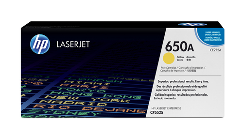 TONER CARTRIDGE 650A YELLOW FOR COLOR LASERJET – HP Inc