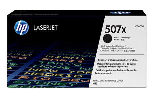 TONER CARTRIDGE 507X BLACK LASERJET – HP Inc