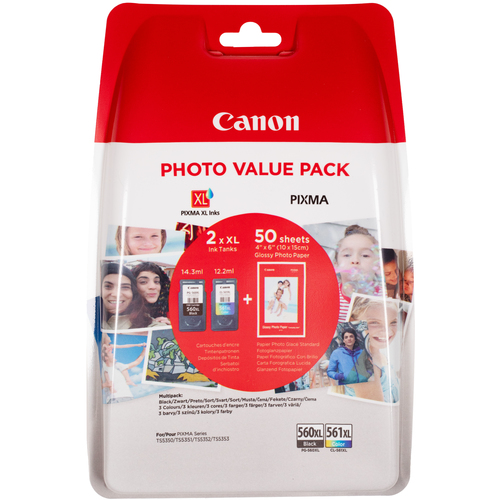 CRG PG-560XL/CL-561XL PHOTO VALUE BL/COL/PHOT PAPER – Canon
