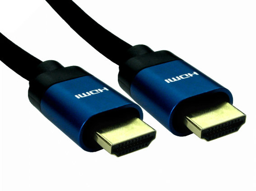 5M 8K HDMI 26AWG BLUE HOOD BLACK – Cables Direct