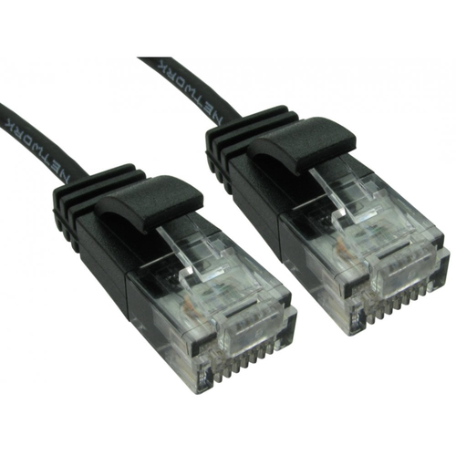 1M SLIM NET 6 LSOH CAB BLK SNAG – Cables Direct