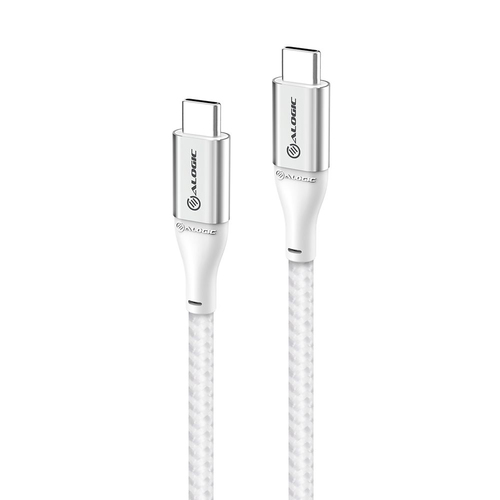 30cm Super Ultra USB 2.0 USB-C to USB-C Cable � Silver – ALOGIC